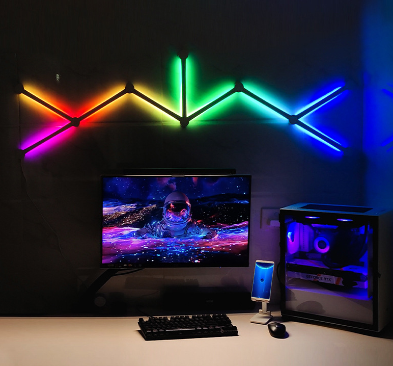 Splice light DIY wall atmosphere light wireless Bluetooth LED quantum light